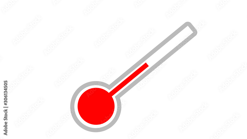 Thermometer icon. flat illustration of Thermometer Thermometer icon. flat illustration of Thermometer
