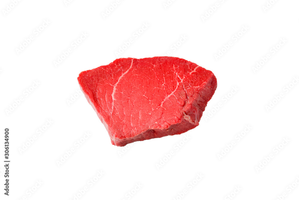 Fototapeta premium Beef steak isolated on white background.