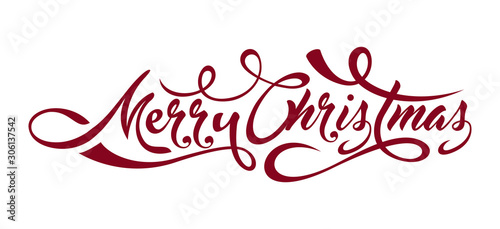 Red text Marry Christmas