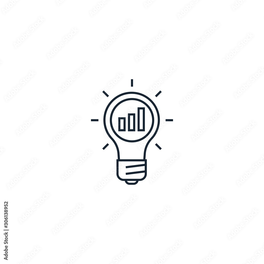 Marketing solutions creative icon. line simple illustration. From digital marketing icons collection. Isolated Marketing solutions sign on white background Marketing solutions creative icon. line simple illustration. From digital marketing icons collection. Isolated Marketing solutions sign on white background
