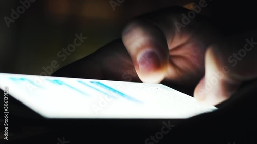 Close up of hands using smart phone texting