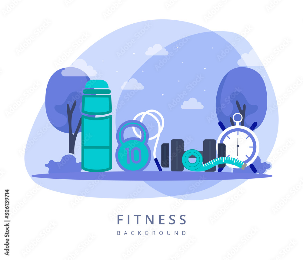 Healthy lifestyle graphic design - Vector illustration
