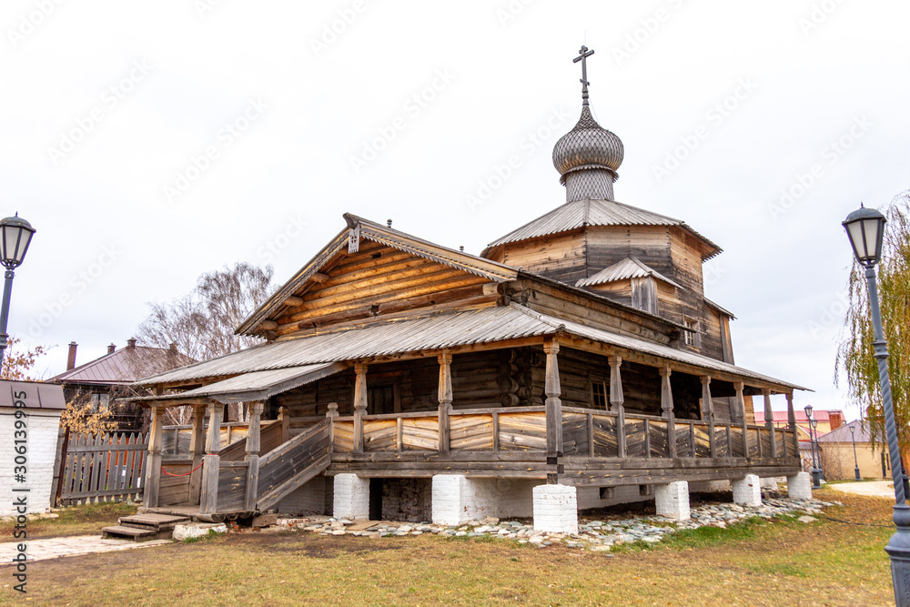 Holy Trinity church on Sviyazhsk island. Sviyazhsk village (Sviyazhsk island), Tatarstan republic, Russia.