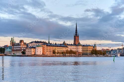 Photography Riddarholmen seen from Stadshusparken in Stockholm