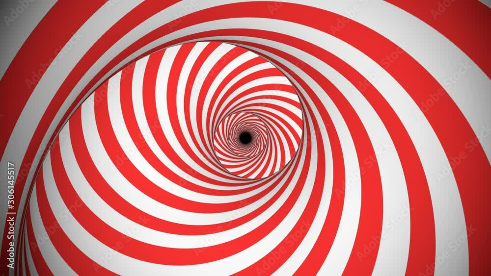 A psychedelic 3d rendering of an optical illusion created by red and white lines rotating in a tunnel with spiraling effect. They create the mood of mystery and magic. A psychedelic 3d rendering of an optical illusion created by red and white lines rotating in a tunnel with spiraling effect. They create the mood of mystery and magic.