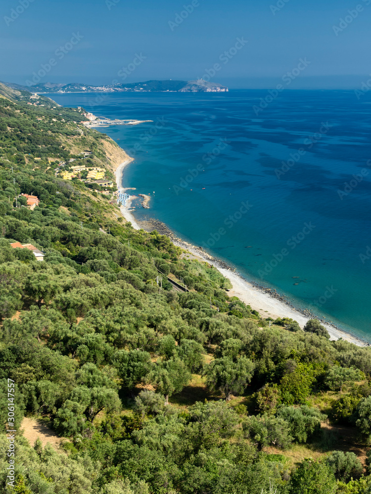 Coast at Baia Tirrena, Salerno, Italy