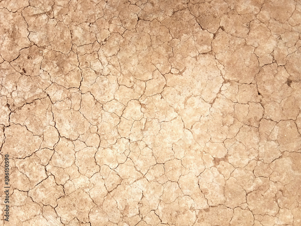 The ground has cracks in the top view for the background The ground has cracks in the top view for the background