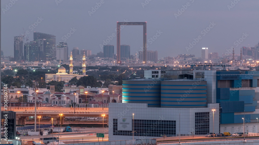 The rhythm of the city of Dubai aerial timelapse The rhythm of the city of Dubai aerial timelapse