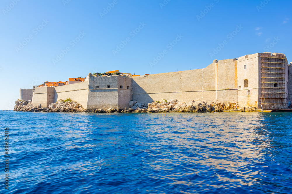 Defensive walls around Dubrovnik, Croatia
