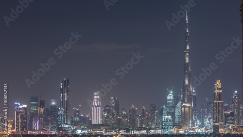 The rhythm of the city of Dubai aerial timelapse © neiezhmakov