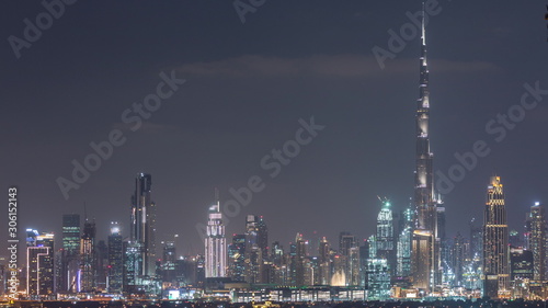 The rhythm of the city of Dubai aerial timelapse © neiezhmakov