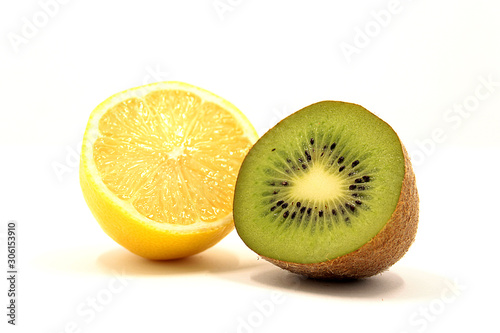 Excellent  beautiful  healthy citrus fruits on a white background.