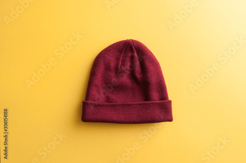 Crimson winter hat