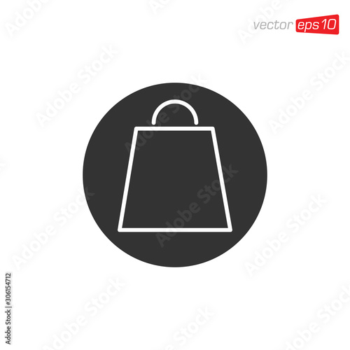 Bag Shop Icon Design Vector