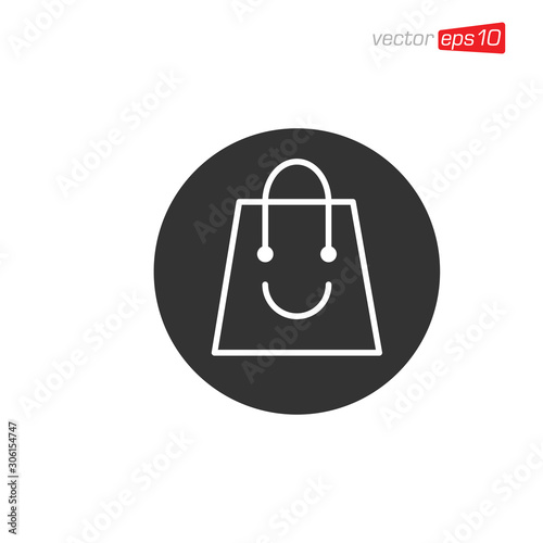 Bag Shop Icon Design Vector
