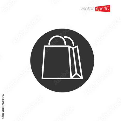 Bag Shop Icon Design Vector