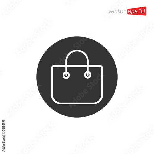 Bag Shop Icon Design Vector