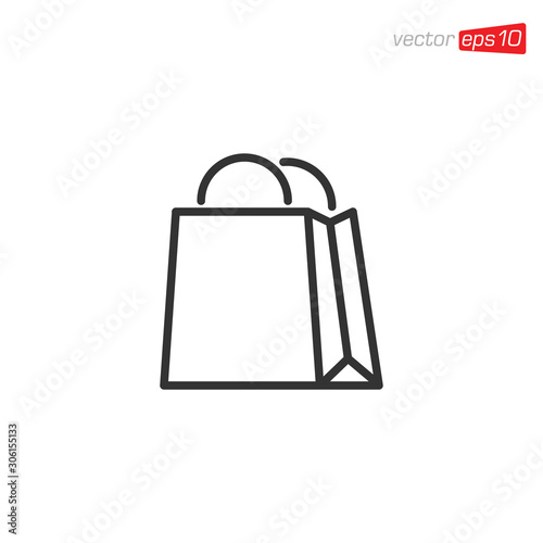 Bag Shop Icon Design Vector