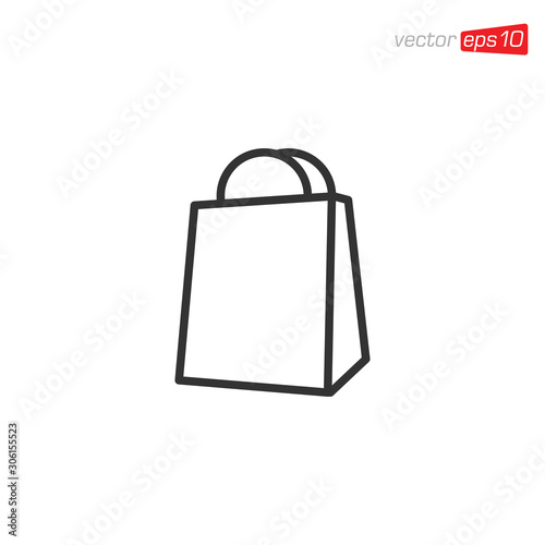Bag Shop Icon Design Vector