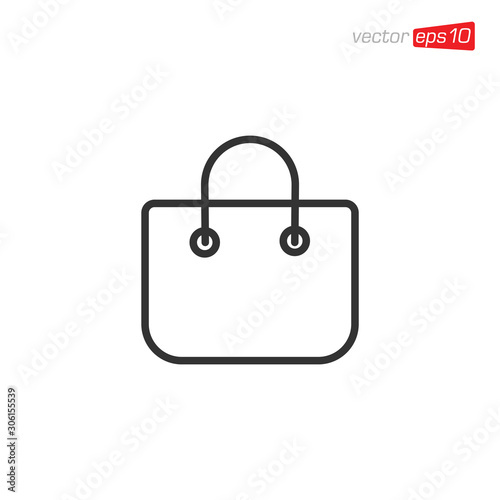 Bag Shop Icon Design Vector