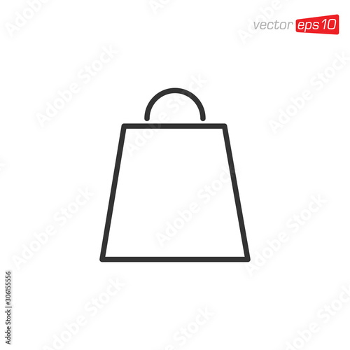Bag Shop Icon Design Vector