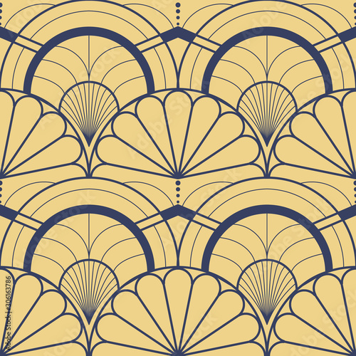 Foto Vector modern geometric tiles liner pattern