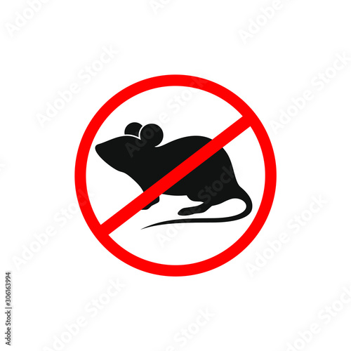 Rat exterminator Icon and Logo Vector