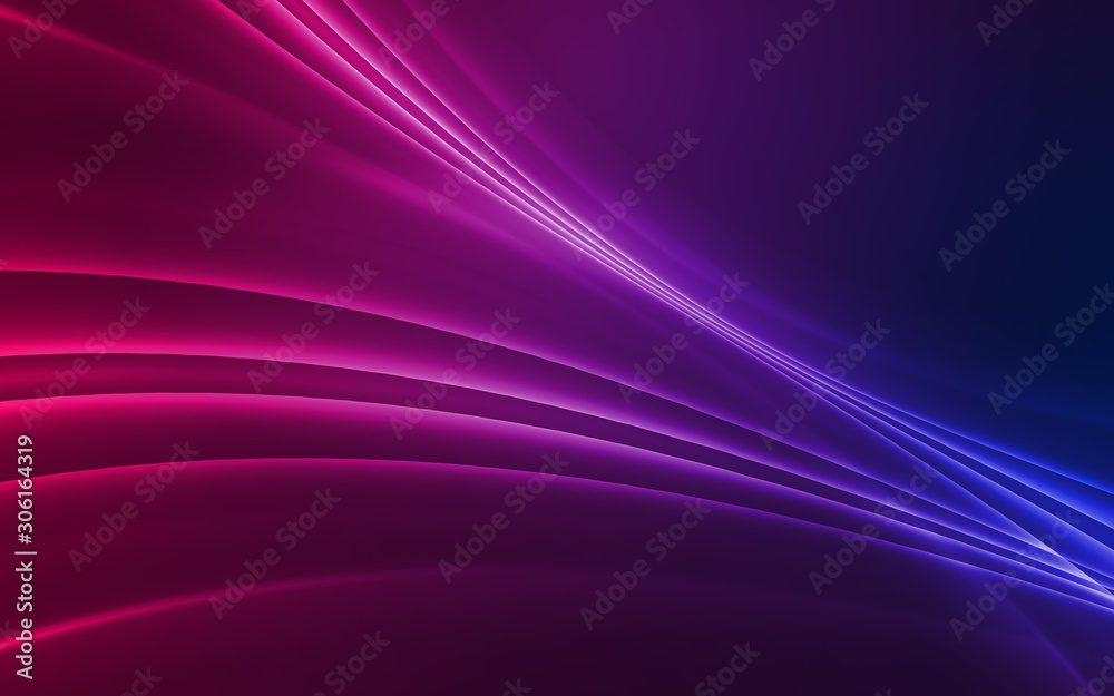 Dark abstract background with neon lines, glow. Dark abstract background with neon lines, glow.