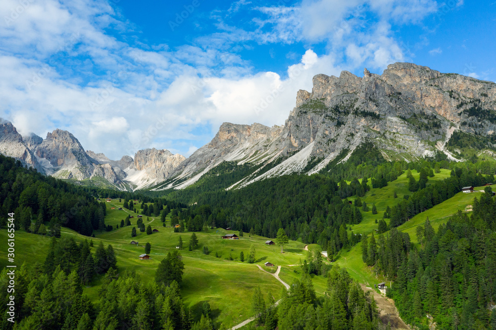 Dolomites on summer  landscape