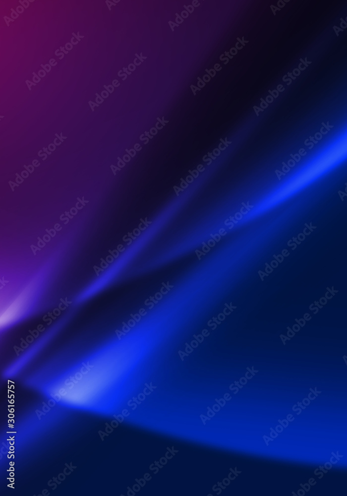 Fototapeta premium Dark abstract background with neon lines, glow.