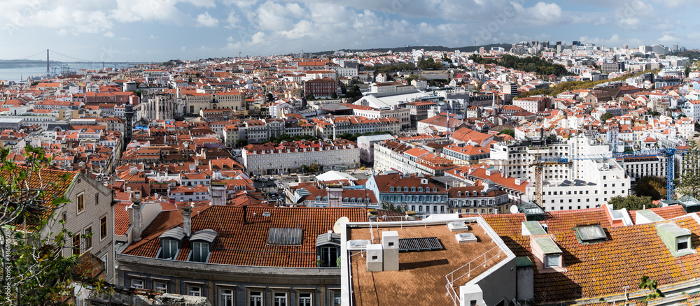 Stadtpanoramen von Lissabon