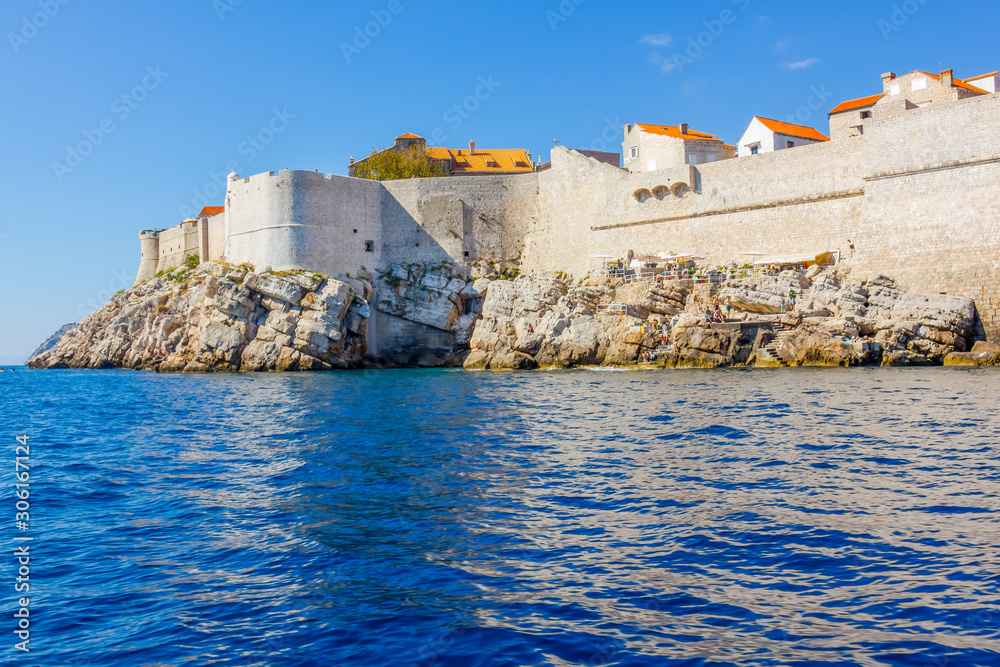 Defensive walls around Dubrovnik, Croatia