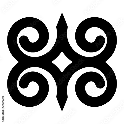 Adinkra dwennimmen symbol of strength 