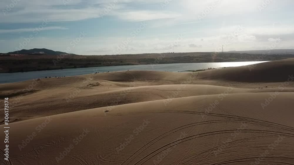 Aerial View of the deserts of Muine in Phan Thiet in Vietnam. Aerial View of the deserts of Muine in Phan Thiet in Vietnam.