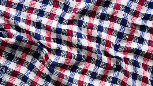 Scott pattern fabric texture closeup., cotton cloth texture background