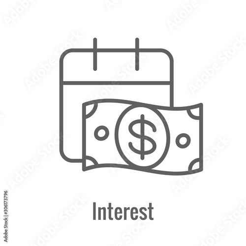 Investment or Banking Icon that shows increase in amount
