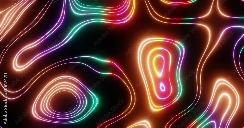 3D rendered colorful eye pleasing neon animations for dj, vj, dance floor, stage show backgrounds, intro videos, backdrop presentations and much more