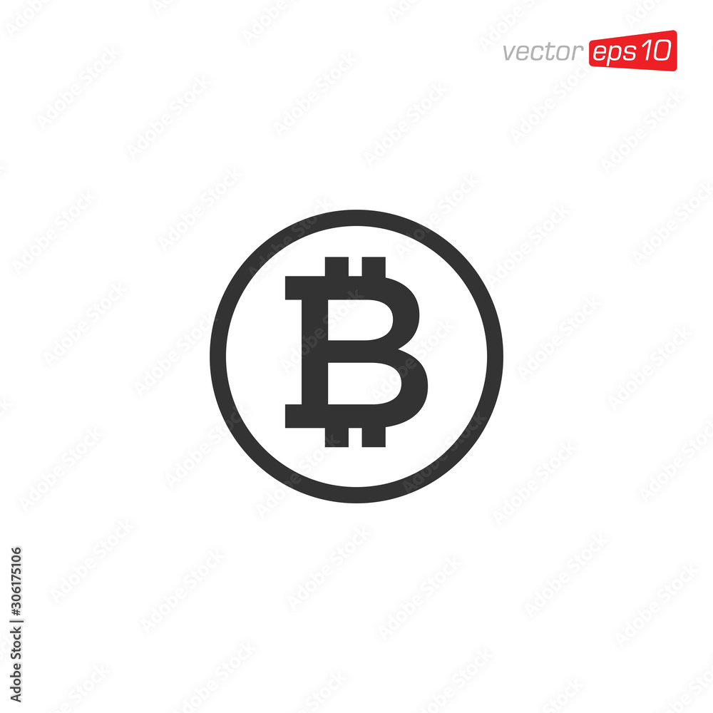 Bitcoin Icon Symbol Design Vector Bitcoin Icon Symbol Design Vector