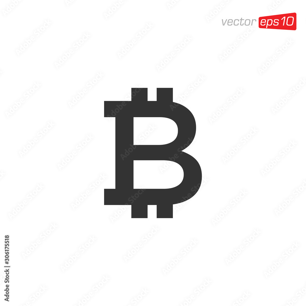 Bitcoin Icon Symbol Design Vector Bitcoin Icon Symbol Design Vector