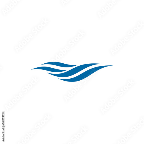 Free Download Wave icon logo design vector template - GFXLoad