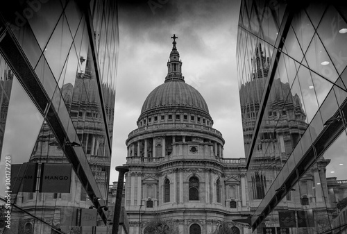 St Pauls Cathedral in Reflection