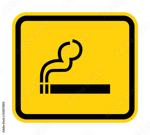 No Smoking Symbol Sign Isolate On White Background,Vector Illustration EPS.10