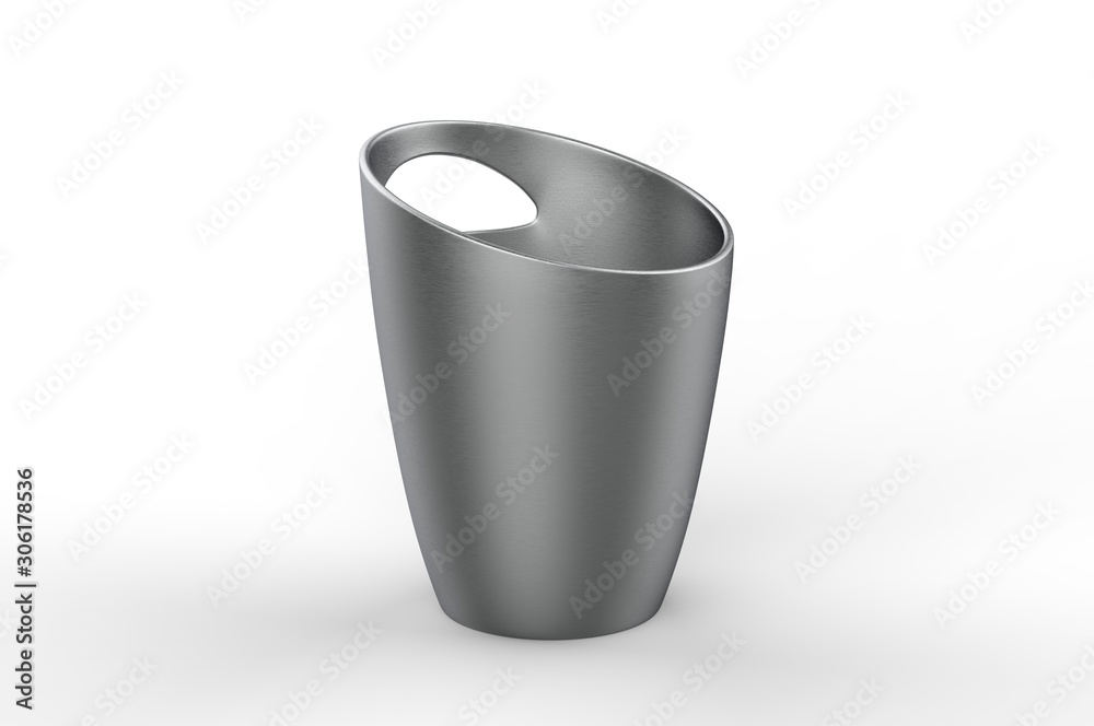Blank ice bucket for promotional branding. 3d render illustration. Blank ice bucket for promotional branding. 3d render illustration.