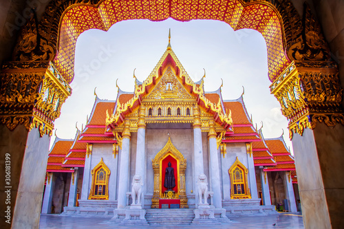 Wat Benchamabophit or Marble Temple is an ancient and beautiful temple located in Bangkok, Thailand.