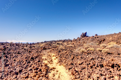 Volcanic landscape in Teide National Park