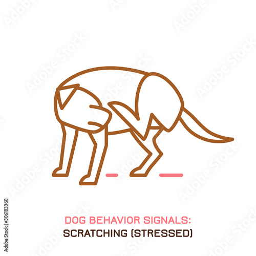Dog behavior icon