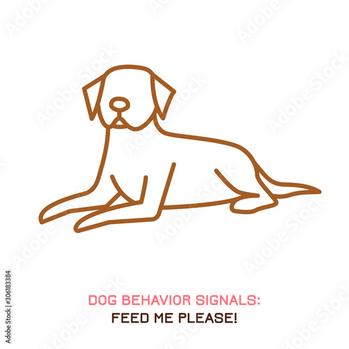 Dog behavior icon