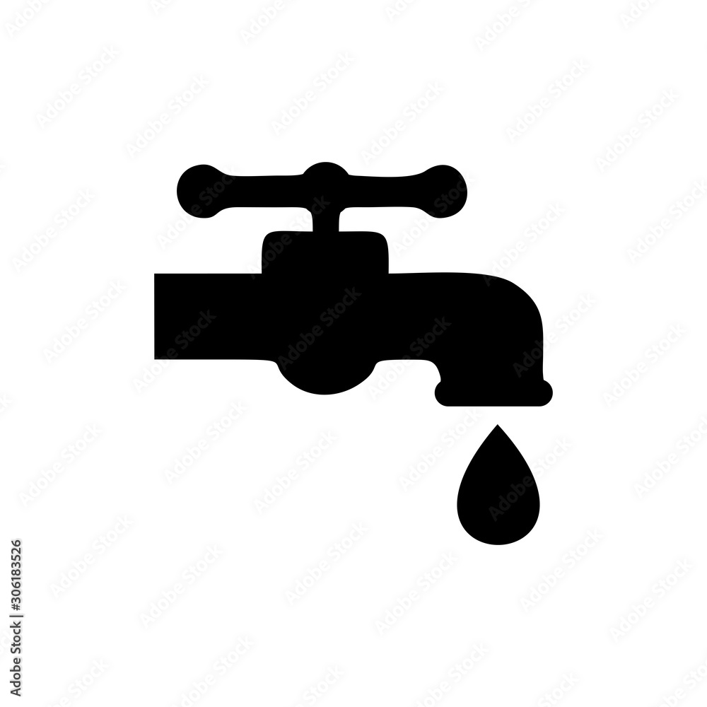 droplet from faucet icon vector design symbol droplet from faucet icon vector design symbol