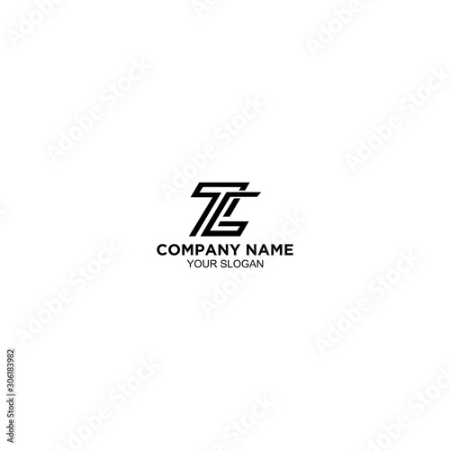 Simple TG Logo Design Vector
