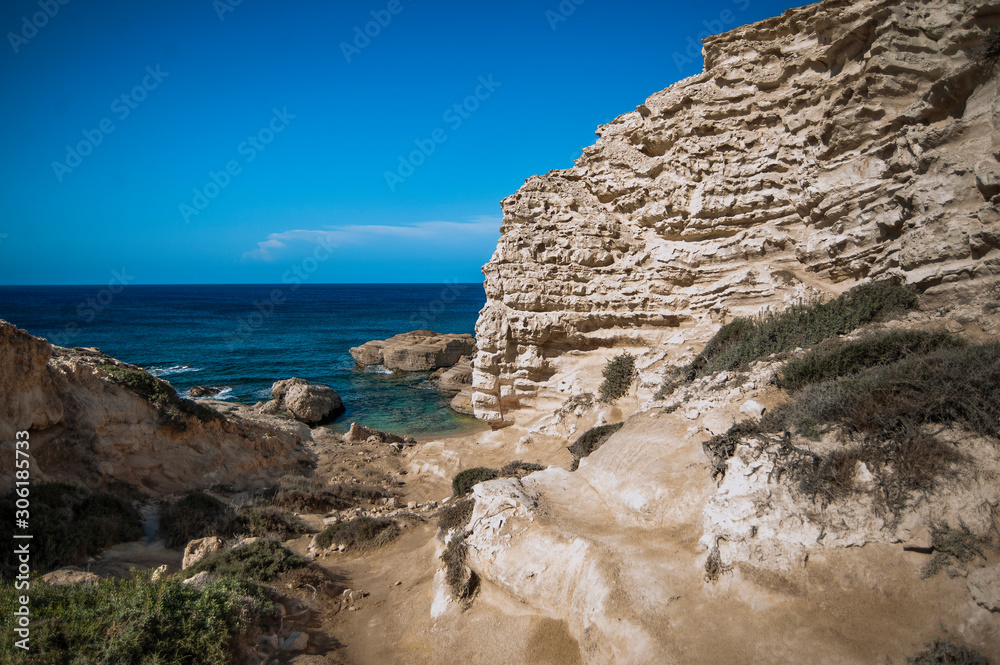 Kantarkasti (Sea Caves) is an amazing miracle of nature on the west coast of Cyprus.      